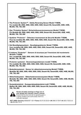The Protector System&trade; - Safety Reversing Sensor