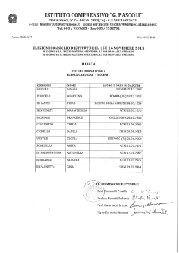 ISTITUTO COMPRENSIVO &ldquo;G. PASCOLI"