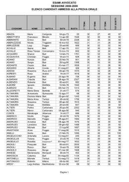 Sessione 2008-2009 - Ordine Avvocati Lucera
