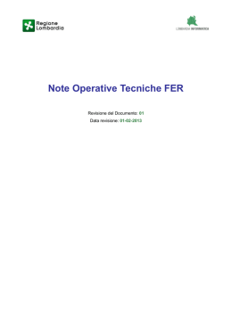 Note Operative Tecniche FER