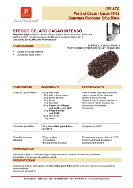 GELATO Pasta di Cacao - Cacao 10-12 Copertura Fondente Igloo