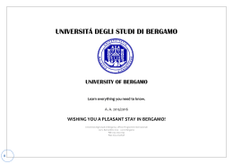 ITALIAN GRADING SYSTEM - Università degli studi di Bergamo