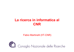 La ricerca in informatica al CNR