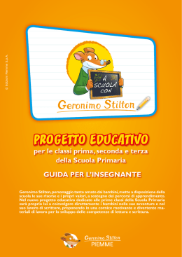 Guida per gli insegnanti - A scuola con Geronimo Stilton