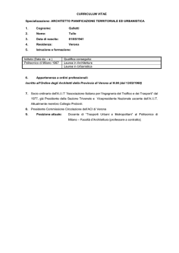 Curriculum Sintesi