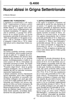 Nuovi abissi in Grigna Settentrionale