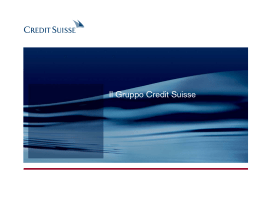 Il Gruppo Credit Suisse