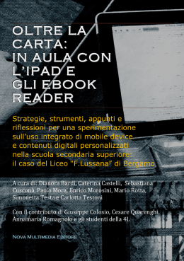oltre la carta: in aula con l`ipad e gli ebook reader
