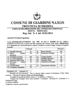 Delibera di Consiglio n. 4 . 2014 (2)