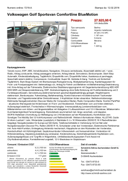 Volkswagen Golf Sportsvan Highline BlueMotion Technology