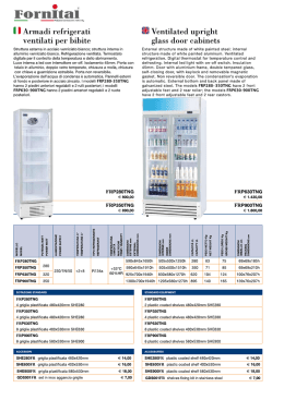 Ventilated upright glass door cabinets