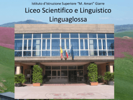Diapositiva 1 - Liceo Scientifico di Linguaglossa