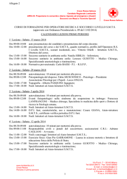 Programma Corso - Croce Rossa Italiana