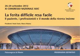 Leggi il programma del Congresso
