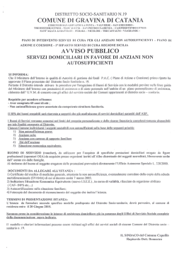 distretto socio-sanitario n. i 9 comune di gravina di catania