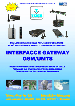 INTERFACCE GATEWAY GSM/UMTS