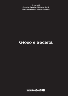 Scarica gratis INCbook 2012: "Gioco e societ&agrave;"