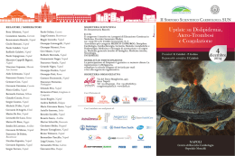 Update su Dislipidemia, Atero-Trombosi e Coagulazione