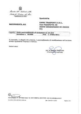 Integrazione iscrizione per Cat 4 D e 5E per autocarro DK119XH