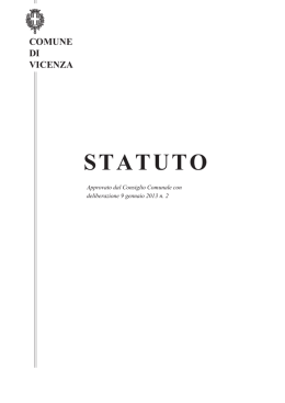 Statuto del Comune di Vicenza in formato Documento PDF