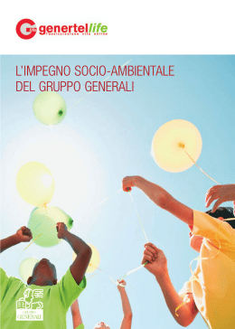 l`impegno socio-ambientale del gruppo generali