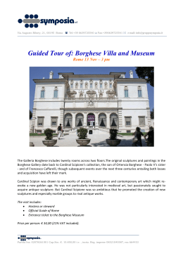 Guided Tour of: Borghese Villa and Museum