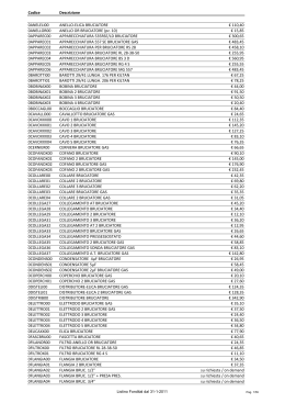 Listino Fondita dal 31-1-2011