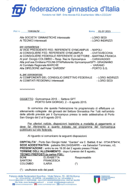 ` federazione ginnastica d`Italia