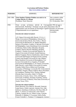 Curriculum dell`Istituto Walden http://www.istituto