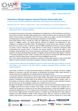Intervista a Giorgio Vergano: General Director Punto Italia