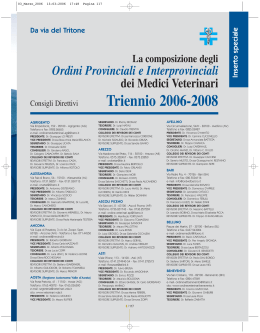 Triennio 2006-2008 - Associazione Consigli Ordini Provinciali