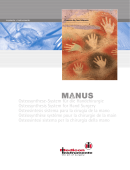 Osteosynthese-System f&uuml;r die Handchirurgie Osteosynthesis