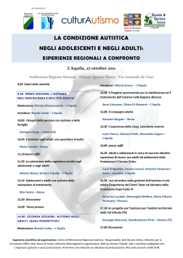 Scarica la locandina - CulturAutismo Onlus