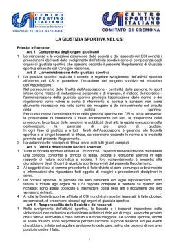 Regolamento di giustizia sportiva 2010