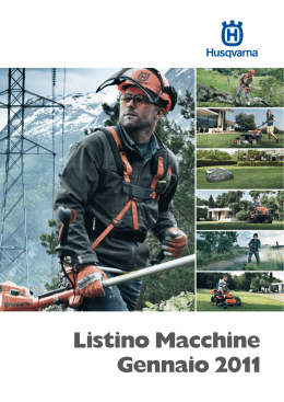 Listino Macchine Gennaio 2011