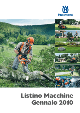 Listino Macchine Gennaio 2010