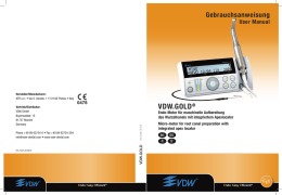 VDW.GOLD&reg; - VDW GmbH