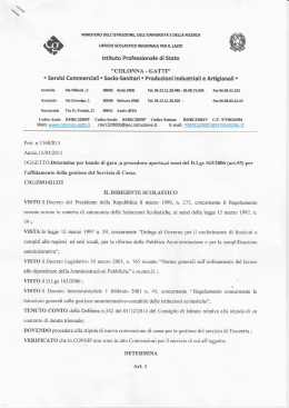 Determina - Colonna-gatti Anzio
