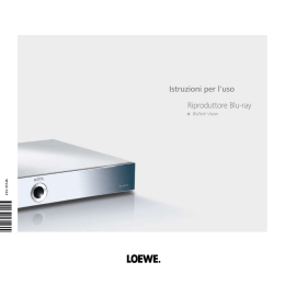 Istruzioni per l`uso Riproduttore Blu-ray