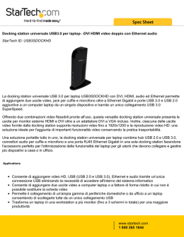 Docking station universale USB3.0 per laptop-