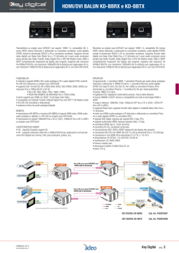 HDMI/DVI BALUN KD-BBRX e KD-BBTX