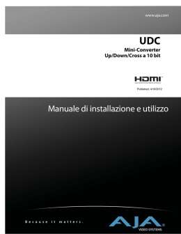 Manuale di installazione e utilizzo