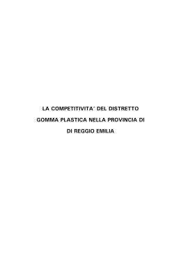 La competitivit&agrave; del distretto Gomma Plastica di Reggio Em&hellip;