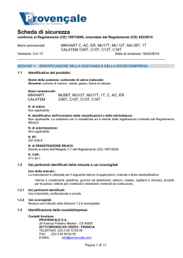 Scheda di sicurezza