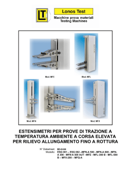 Datasheet - Gestionale
