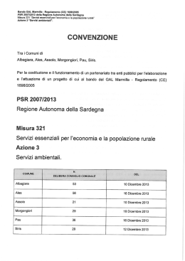 Convenzione - GAL Marmilla
