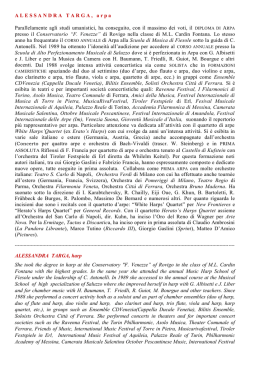curriculum vitae - Scuola Musica Salieri