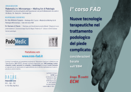 Brochure Corso - BTC Podologia Imola