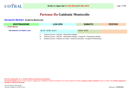 Partenze Da Guidonia Montecelio