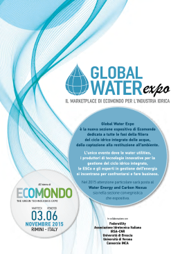 Scarica la scheda di Global Water Expo